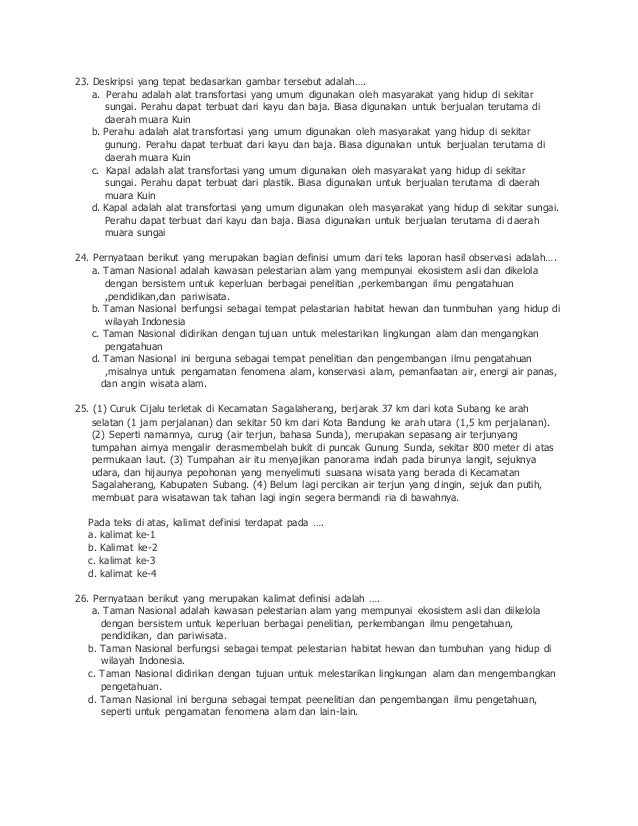 Soal B Ind Kls 7 Kur 13 Wirautama Patrol Rastilah