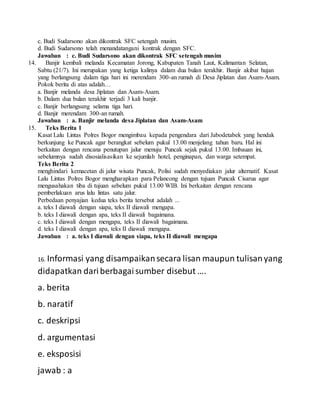 Soal bahasa indonesia | PDF