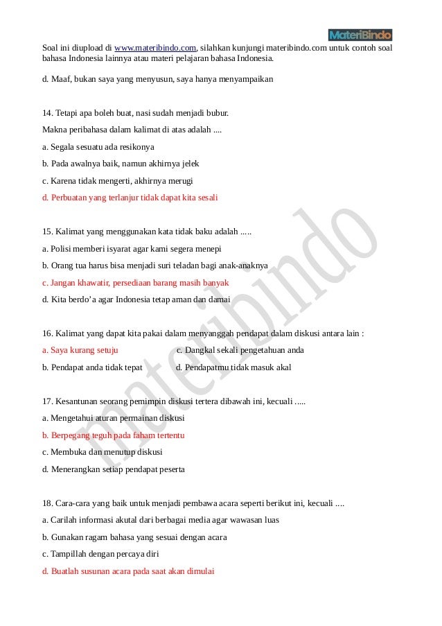 Soal bahasa indonesia kelas 8 semester 2 teks drama