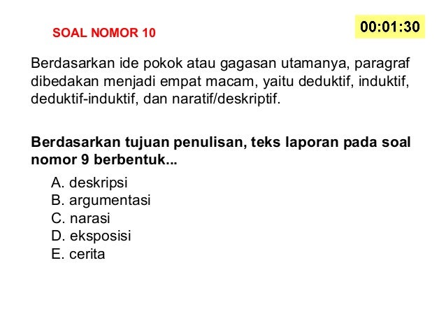 Soal bahasa indonesia kelas x kurikulum 2013