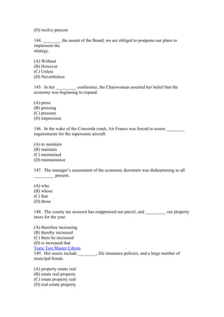 Soal Bahasa Inggris Toeic Grammar 5 Doc