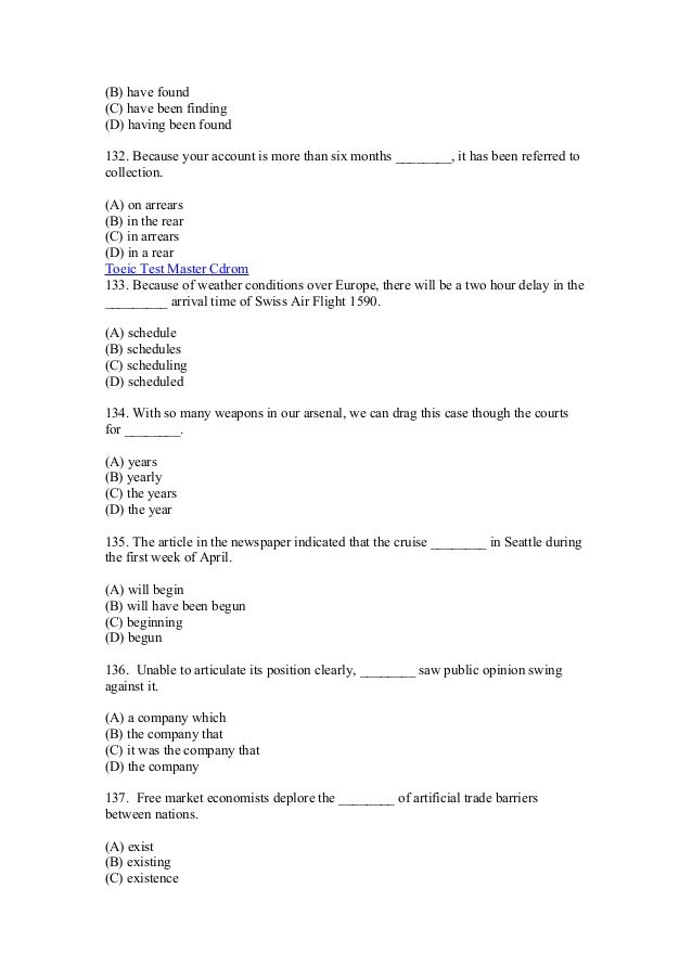 Soal bahasa inggris toeic grammar 5