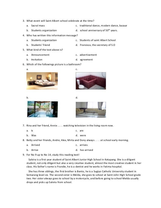 Soal bahasa inggris viii semester genap 2009 2010 Soal bahasa inggris viii semester genap 2009 2010