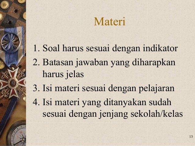 Contoh Soal bentuk uraian