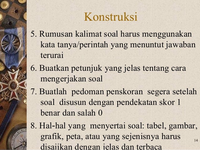 Contoh Soal bentuk uraian