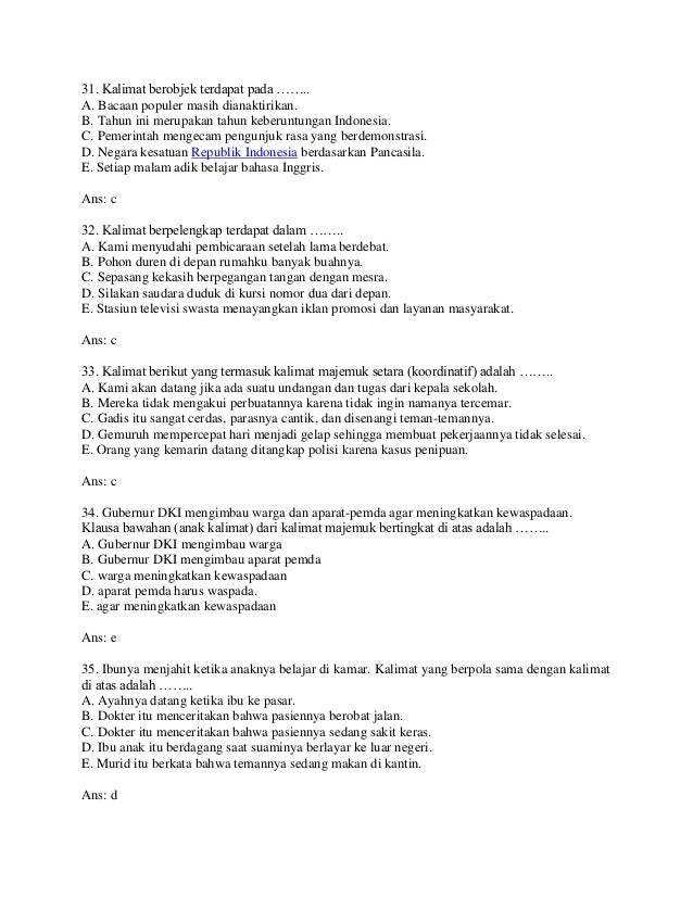 Soal Bhs Indonesia