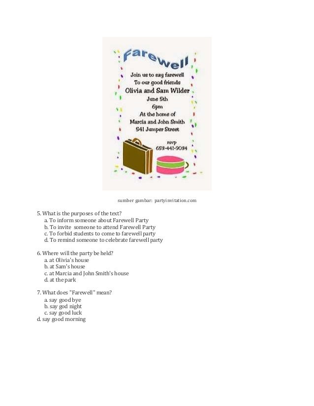 soal invitation soal invitation