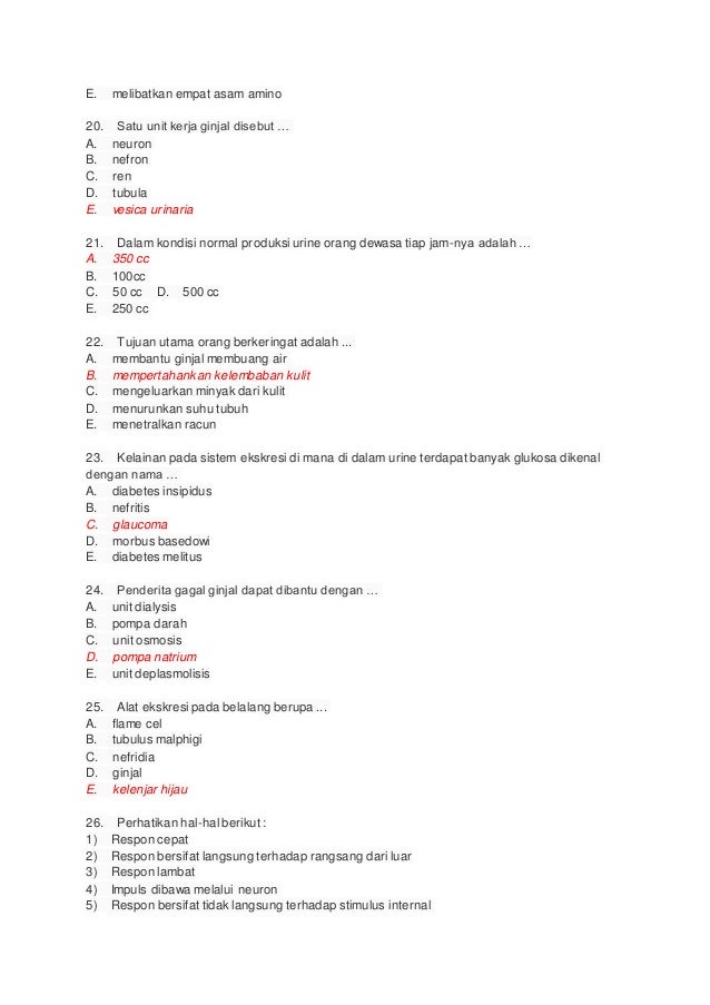 Kumpulan Soal Pembahasan Biologi Kelas Xi