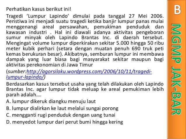 Soal biologi un 2012 skl no.26 pencemaran lingkungan