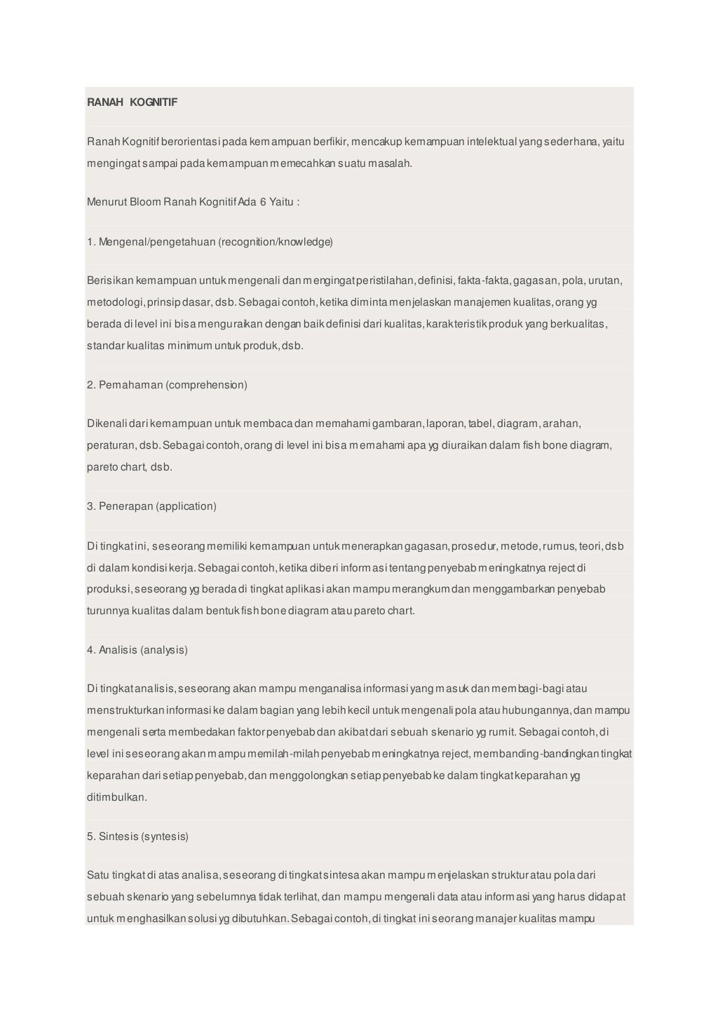 Soal dan Kunci Jawaban Evaluasi Pembelajaran