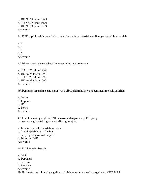 Soal cpns tata negara