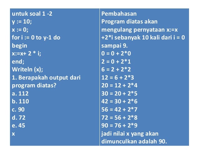 Soal Dan Bahasan Pascal