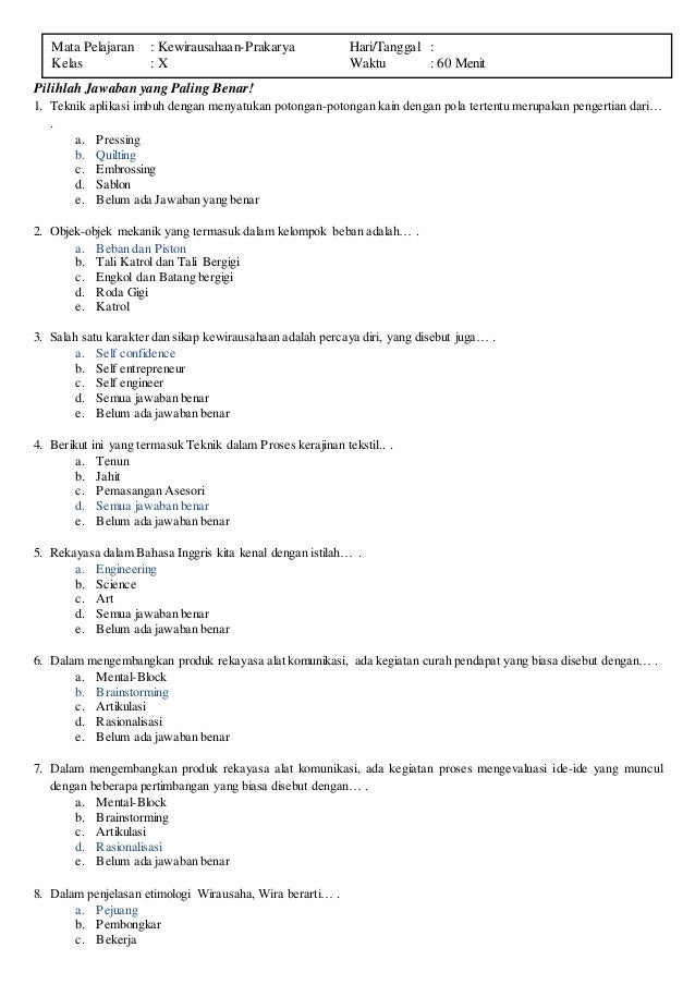 Materi Tkj Soal Dan Jawaban