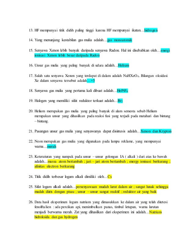 Yuk Mojok! Contoh Soal Essay Gas Mulia