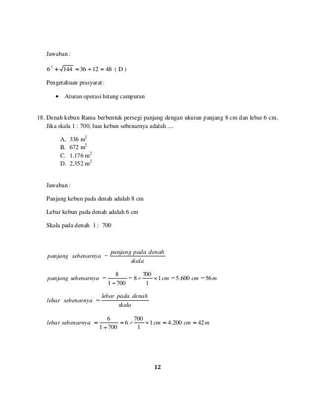 Soal dan pembahasan matematika