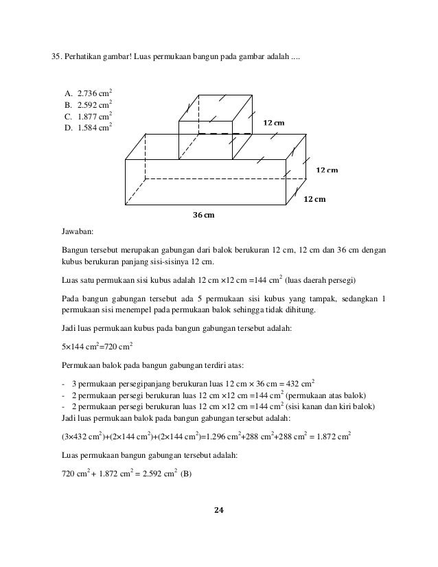 Soal dan pembahasan matematika