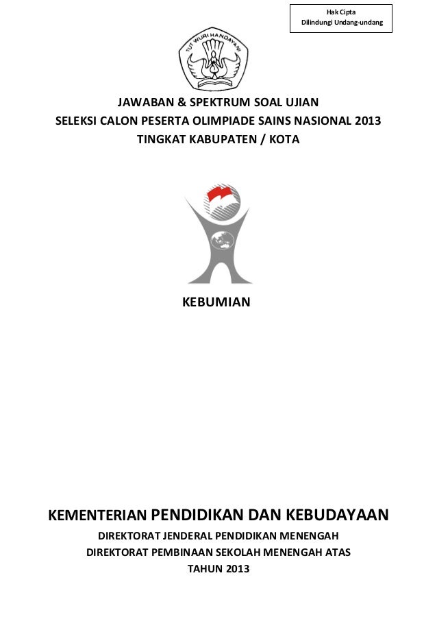 Soal Dan Pembahasan Osk Kebumian 2013