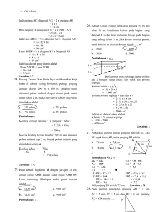 Soal Dan Pembahasan Try Out matematika SMP