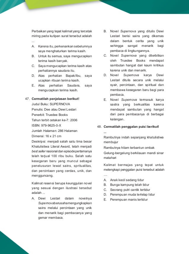 Soal Dan Pembahasan Un Bahasa Indonesia Sma Ips 2009 2010