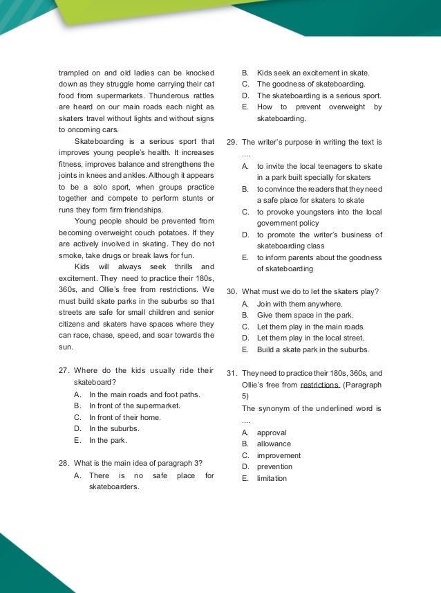 Soal dan pembahasan un bahasa inggris sma ips 20102011