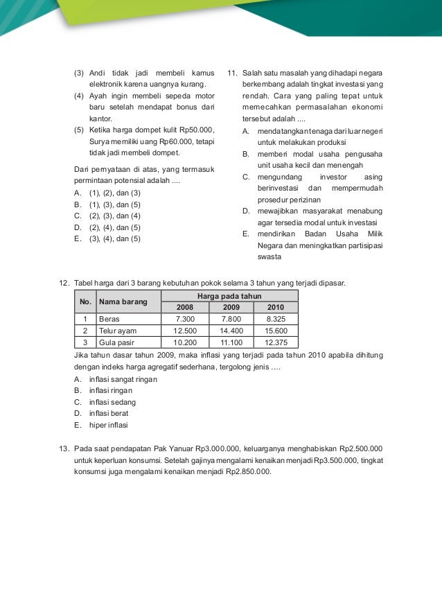 Soal Dan Pembahasan Un Ekonomi Sma Ips 2012 2013