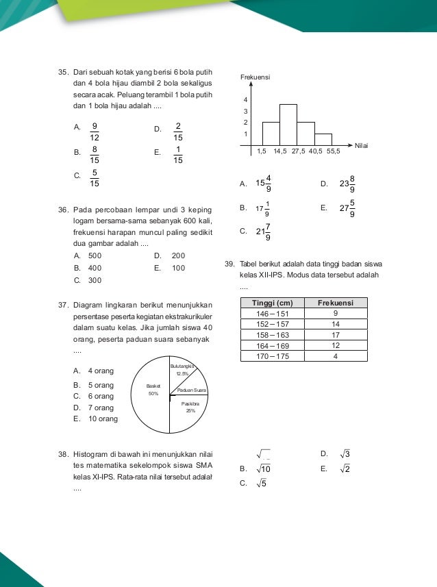 Soal dan pembahasan un matematika sma ips 20092010