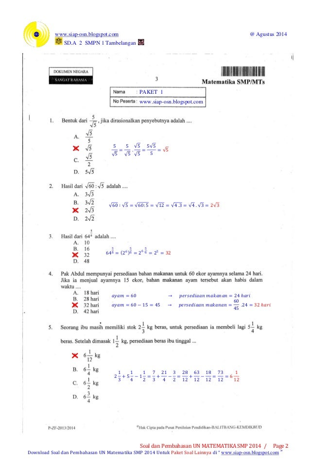 Contoh Soal Tpa Bappenas Guru Sd Smp Sma