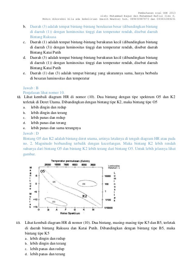 Soal Dan Solusi Osk Astronomi 2013 By M Bagus