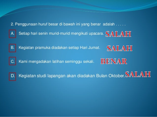 Soal Ejaan Soal Ejaan