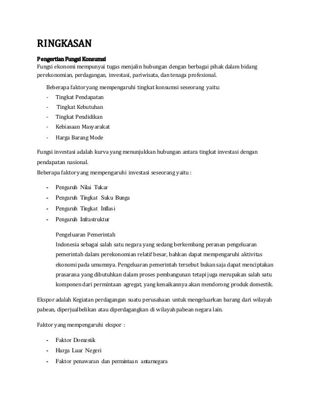 Contoh Soal Pengantar Ekonomi Https Www Masterfair Xyz