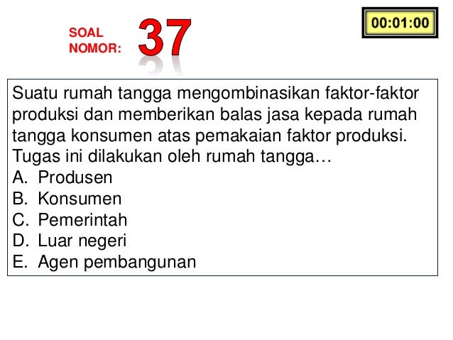 Soal Ekonomi Ulangan Harian Ekonomi X Kd 3