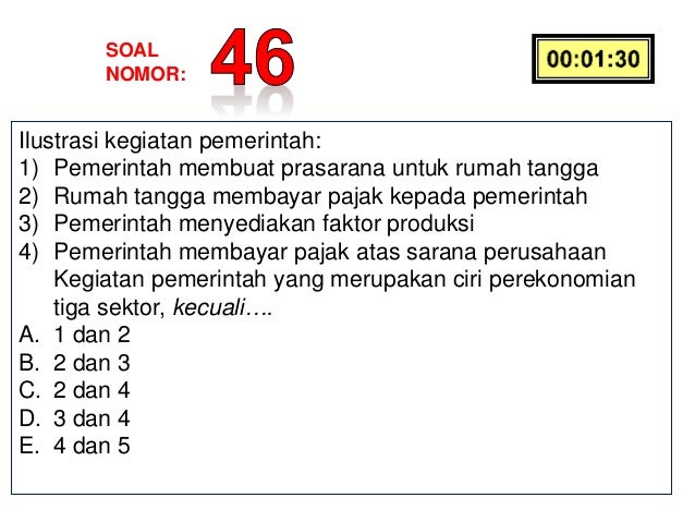 Soal ekonomi Ulangan harian Ekonomi X KD 3
