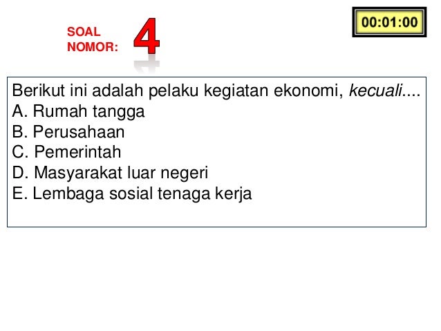Soal Ekonomi Ulangan Harian Ekonomi X Kd 3