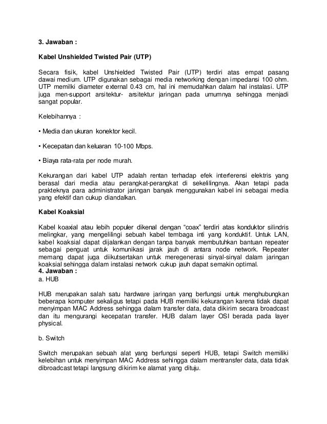 Soal Essay Tentang Hardware Dan Jawabannya Coretan