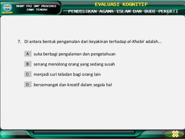 Di Antara Bentuk Pengamalan Dari Keyakinan Terhadap Al Khabir Adalah