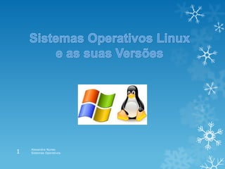 Alexandra Nunes
Sistemas Operativos1
 