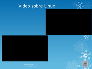 Vídeo sobre Linux
Alexandra Nunes
Sistemas Operativos 18
 