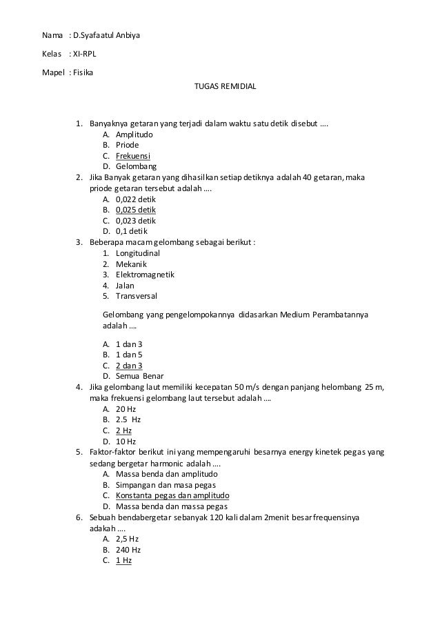 Soal Fisika