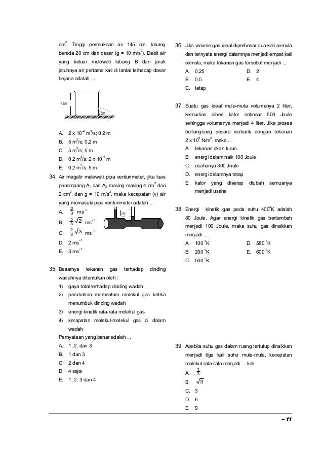 Soal fisika xi 1