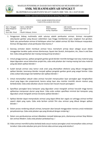Soal Animasi 2D 3D semester 2 2022/2023 .docx