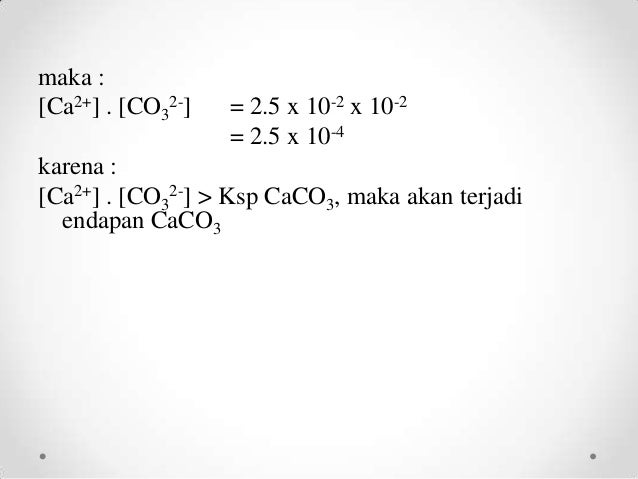 Contoh Soal Hasil kali Kelarutan, KSP