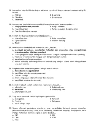 Kelemahan Bisnis Online untuk SDM: Tantangan dan Strategi Mengatasinya
