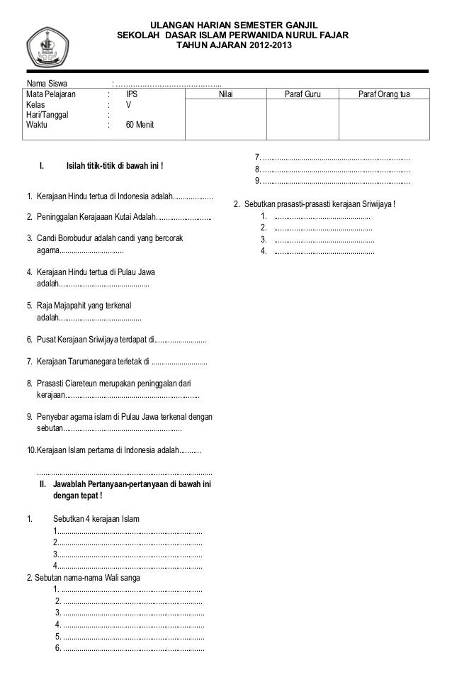 Soal Essay Ips Kls 5 Icmyw Com