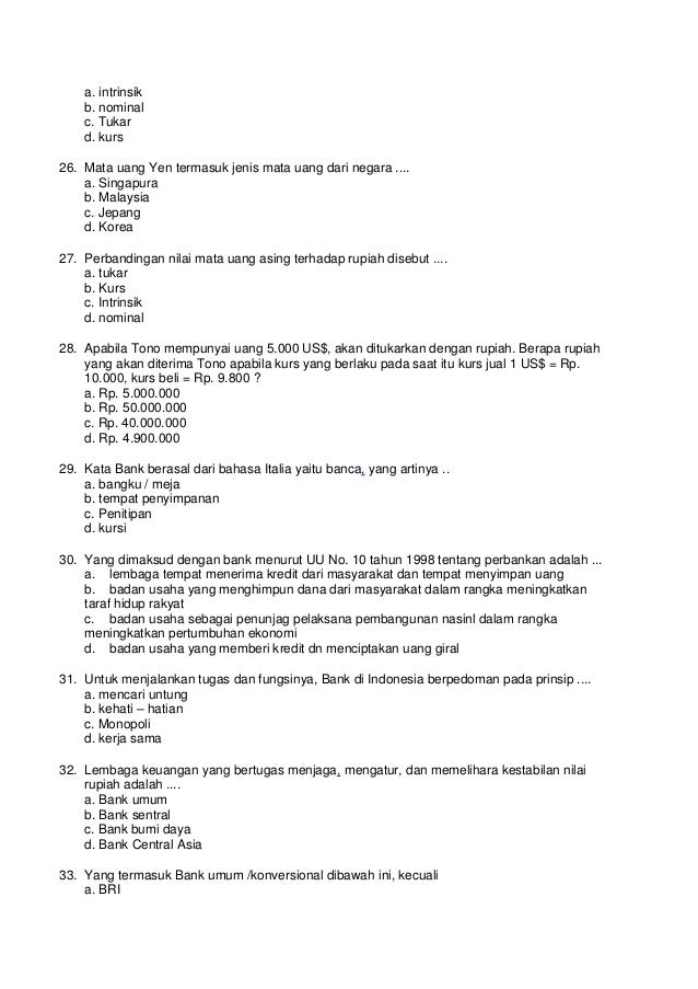 Soal Kelas 9