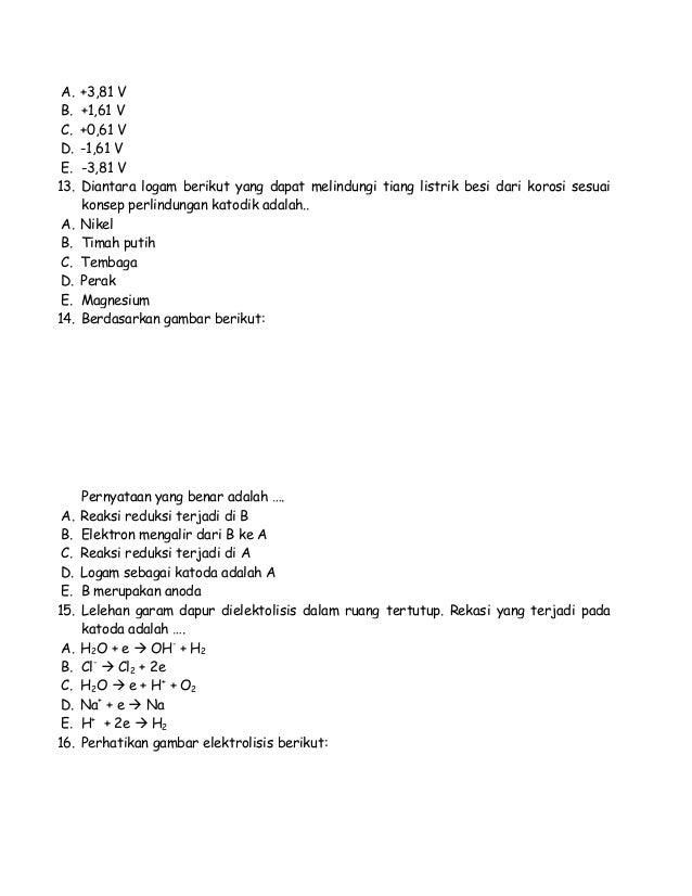 Soal Latihan UTS Kimia Kelas XII bab sifat koligatif larutan Soal Latihan UTS Kimia Kelas XII bab sifat koligatif larutan