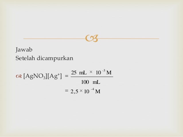 Contoh Soal Hasil Kali Kelarutan, KSP 2