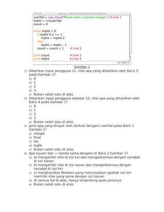Soal latihan junior level - soal python