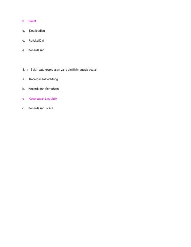 Soal Latihan 1 6 Character Building Semester 2 Bsi