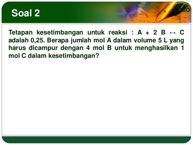 Latihan Kimia Lingkungan I