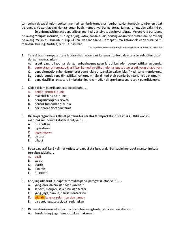 Contoh Soal Essay Teks Laporan Hasil Observasi Beserta Jawabannya Kumpulan Soal Pelajaran 3